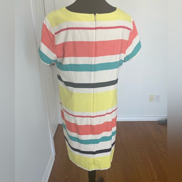 TOMMY HILFIGER Multicolour Linen Shift Dress - Picture 4 of 5